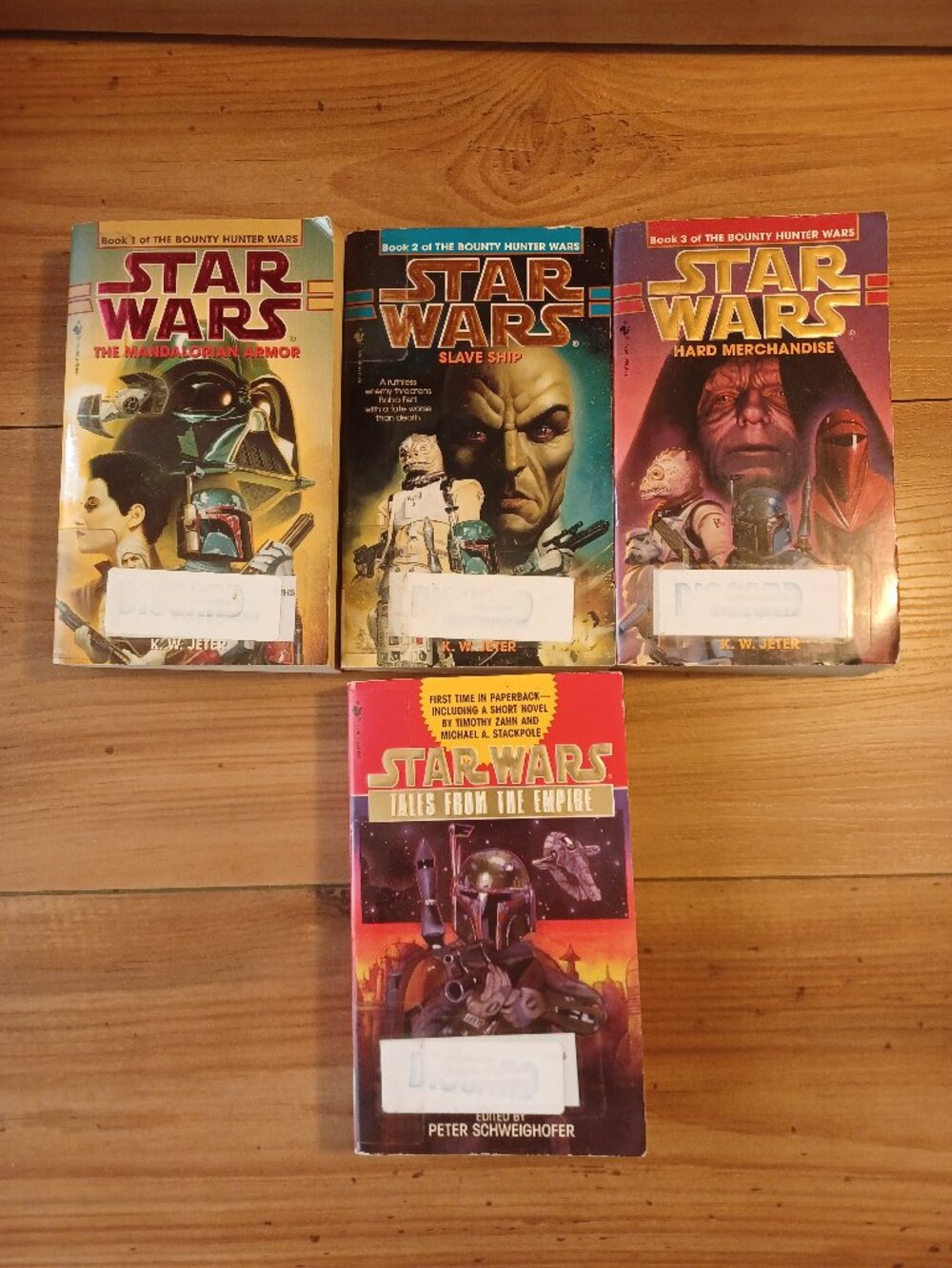 Vintage Star Wars The Bounty/ Hunter Wars Trilogy Paperback Lot Of 4 Books